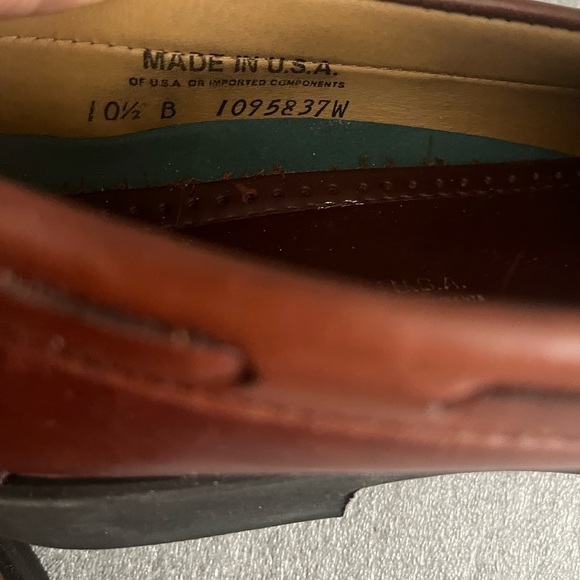 [10.5B]Sebago Chestnut Leather Men's Classic Will Tassel Loafers - Picture 7 of 11